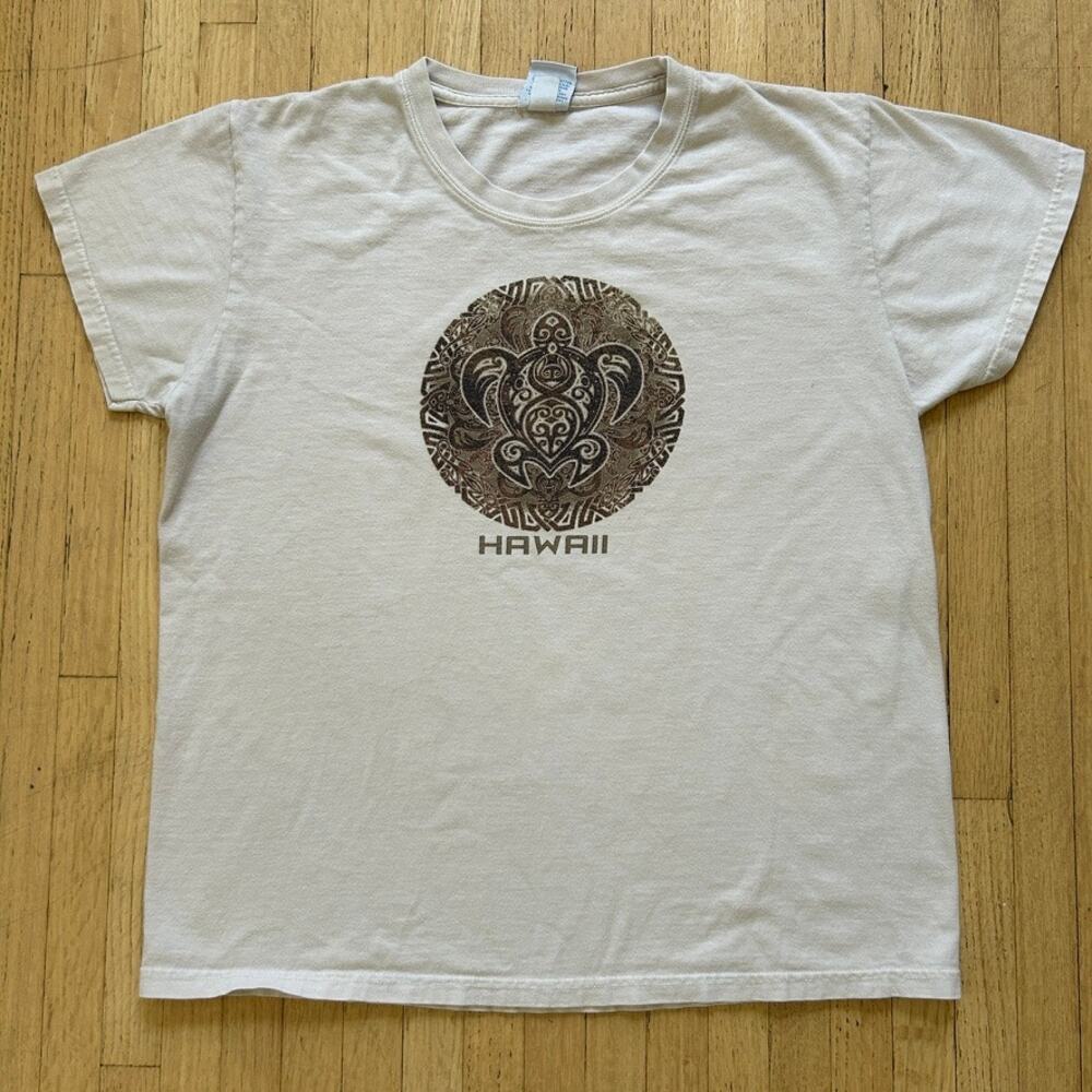 Crazy Shirts Sea Turtle T-Shirt Hawaii Kona Coffee Dyed Sz M Surfer Beach